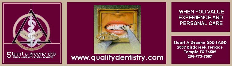 Lampassas Texas Cosmetic Dentist Stuart A Greene